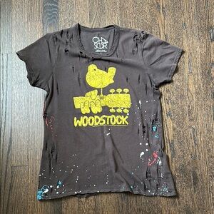 Distressed chaser tee.